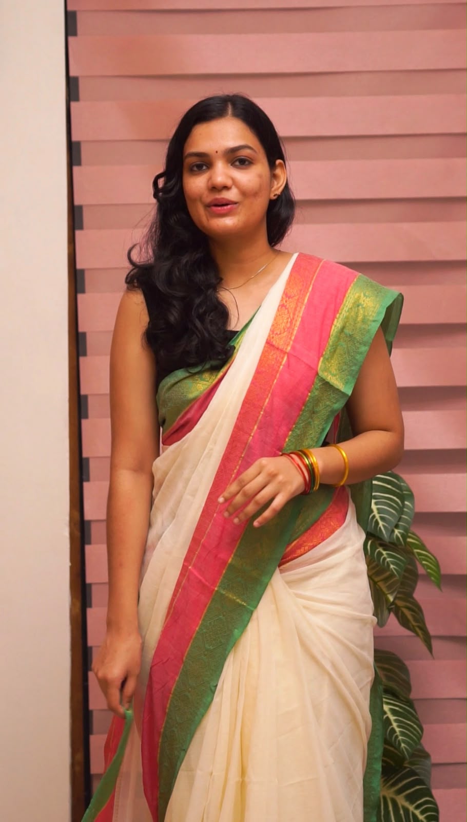 Traditional Kerala Mul Cotton Saree with Classic Kasavu Border [MC18]