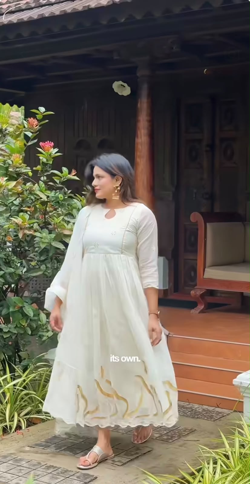 Ivory Dreams Anarkali Set [AA121]