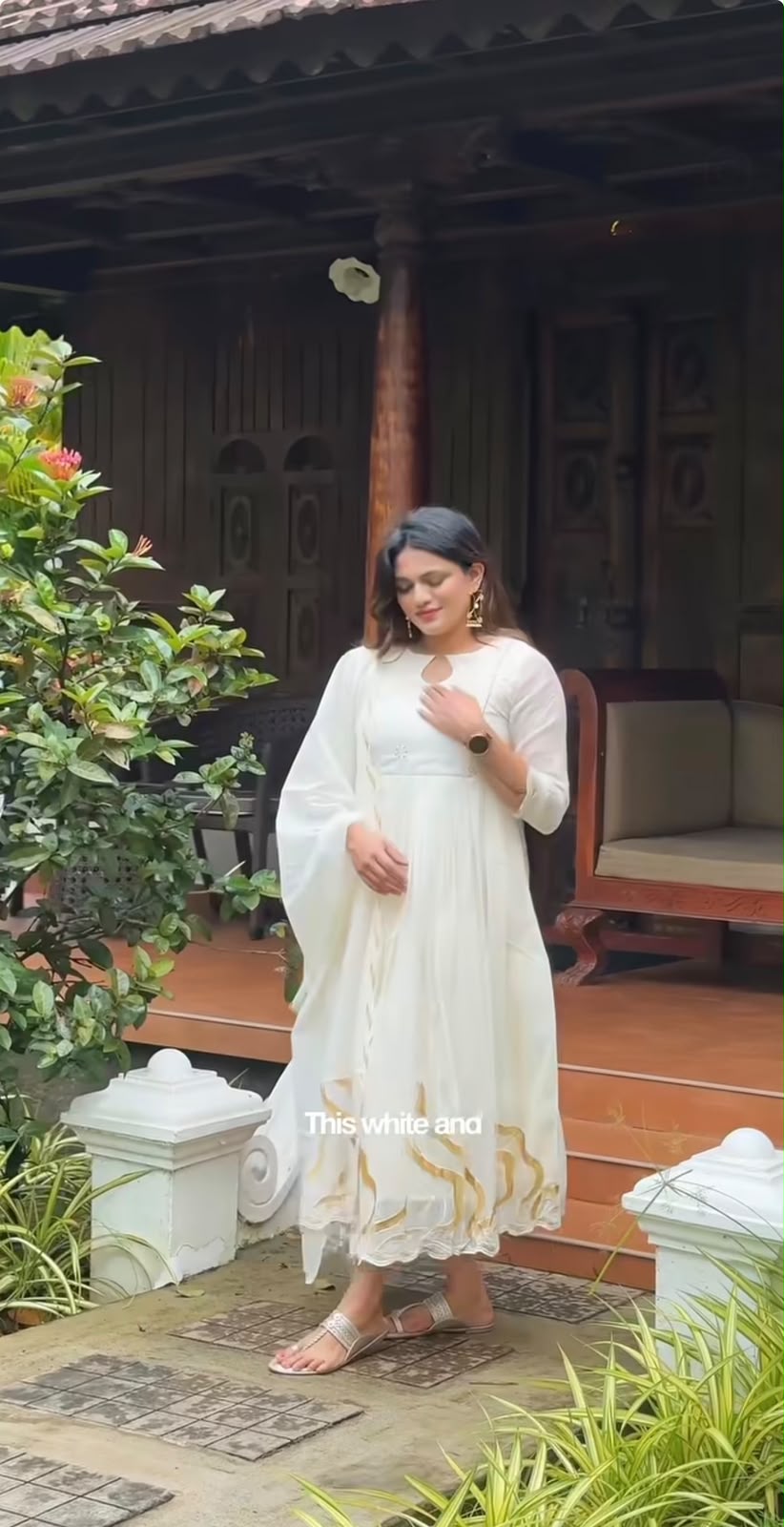 Ivory Dreams Anarkali Set [AA121]