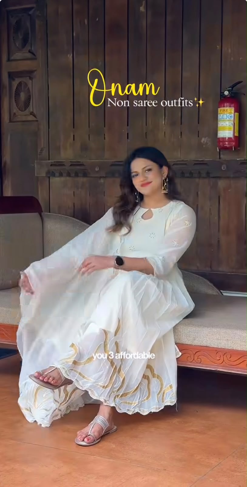 Ivory Dreams Anarkali Set [AA121]