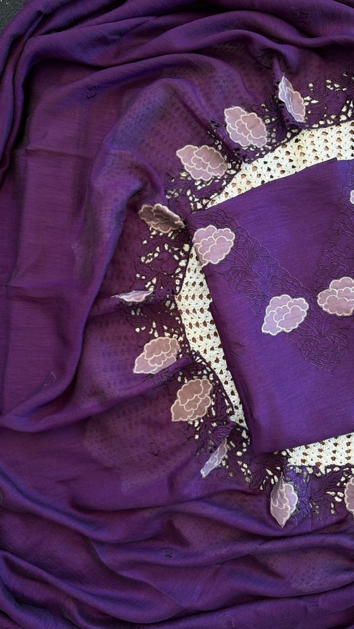 Semi Silk Unstitched Salwar Set [GUG201]