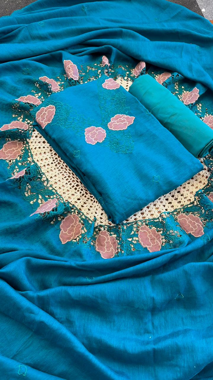 Semi Silk Unstitched Salwar Set [GUG200]