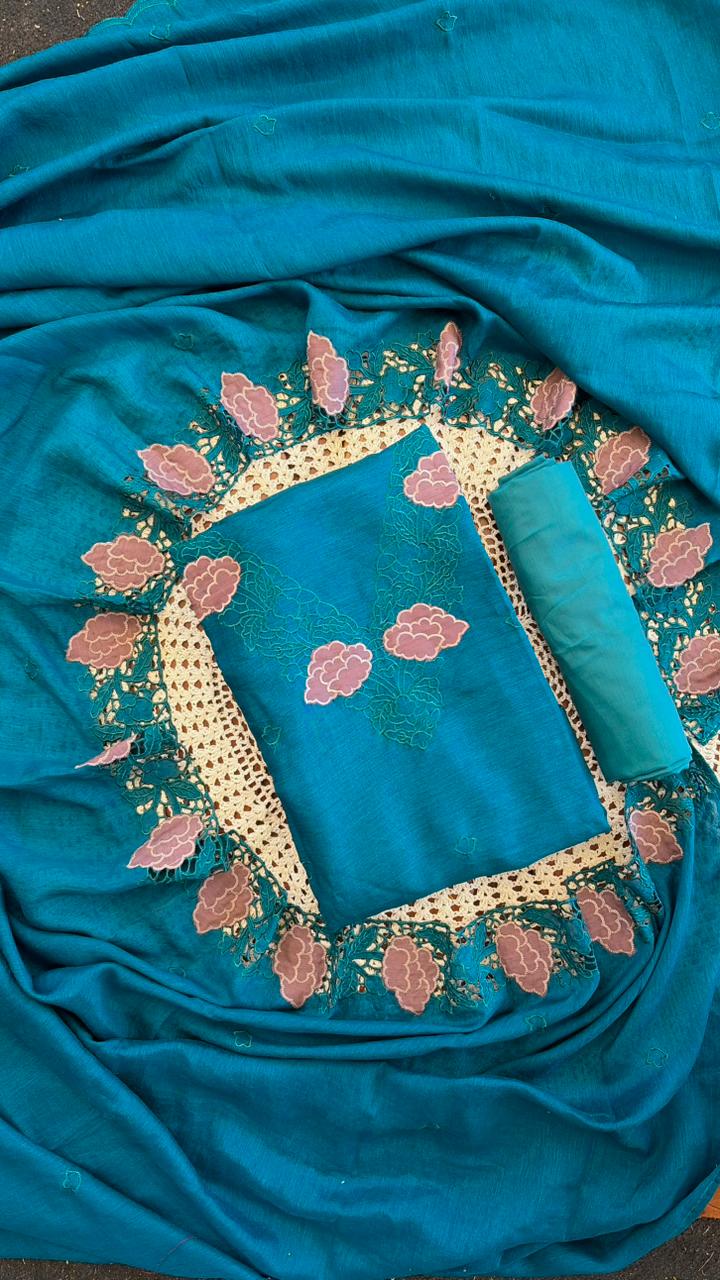 Semi Silk Unstitched Salwar Set [GUG200]