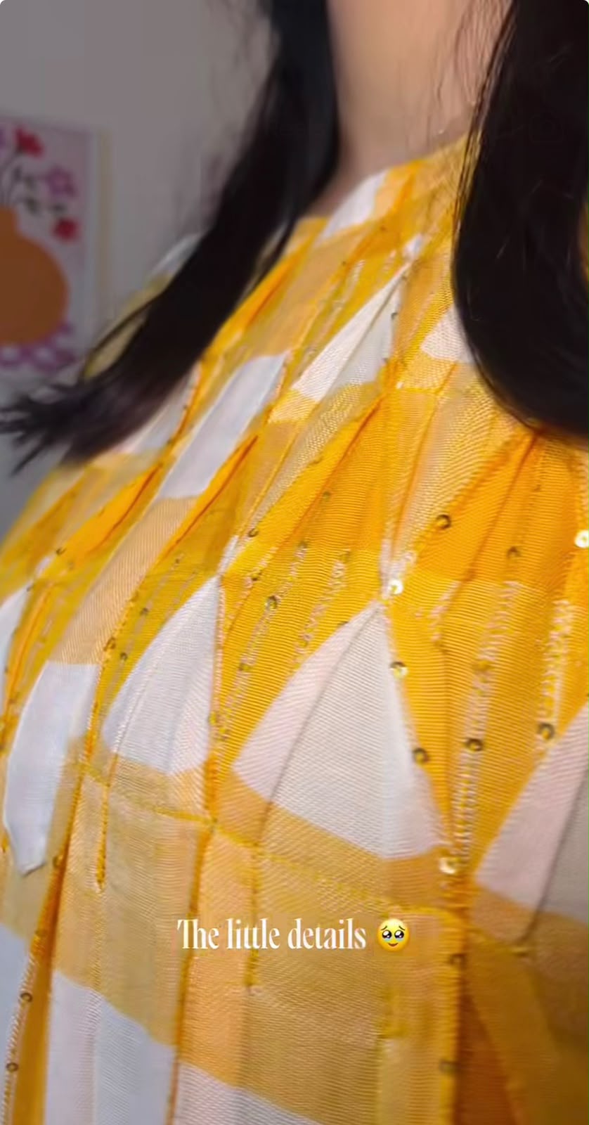 Cotton Yarn-Dyed Yellow Check Kurthi [ZD01]
