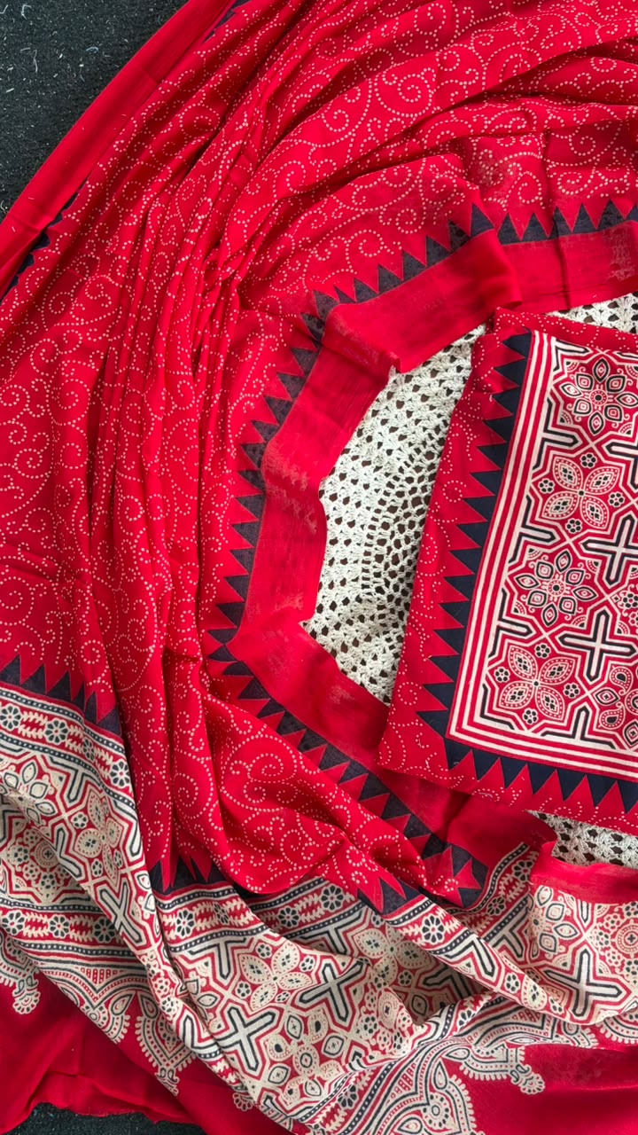 Rayon Printed Unstitched Salwar Set [GUH54]