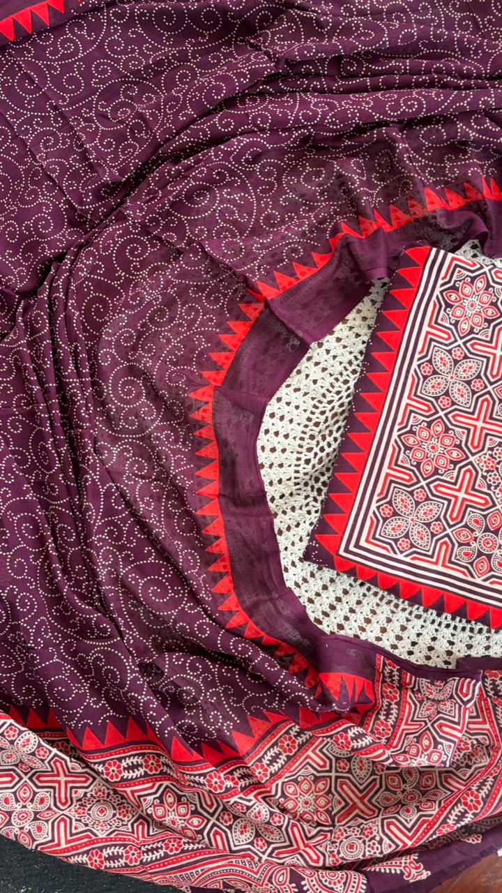 Rayon Printed Unstitched Salwar Set [GUH53]