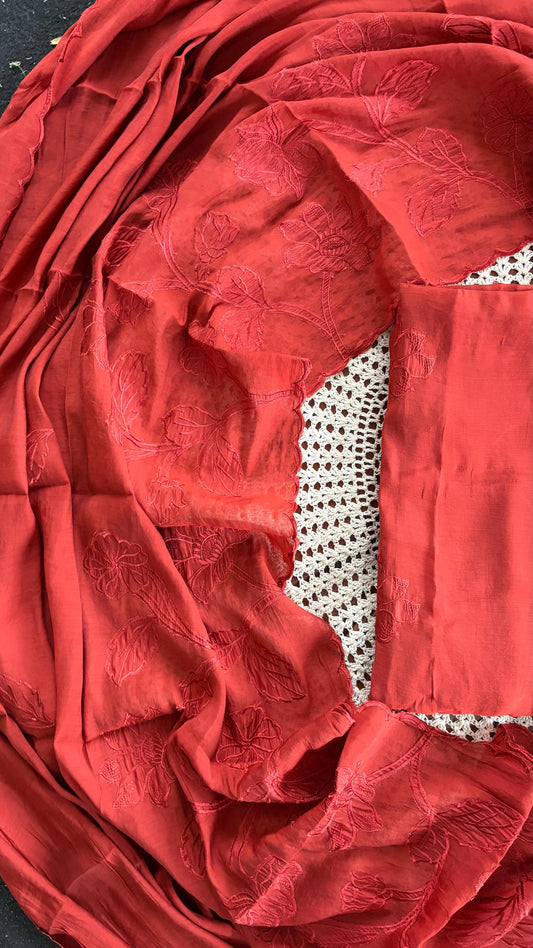 Mul Chanderi Unstitched Salwar Set [GUH120]