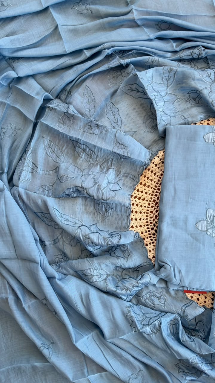 Mul Chanderi Unstitched Salwar Set [GUH155]