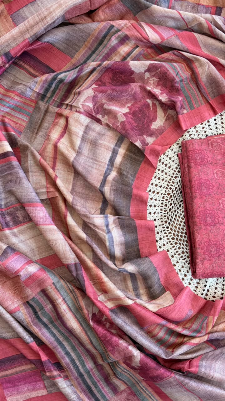 Semi Tussar Salwar Set [GUH134]