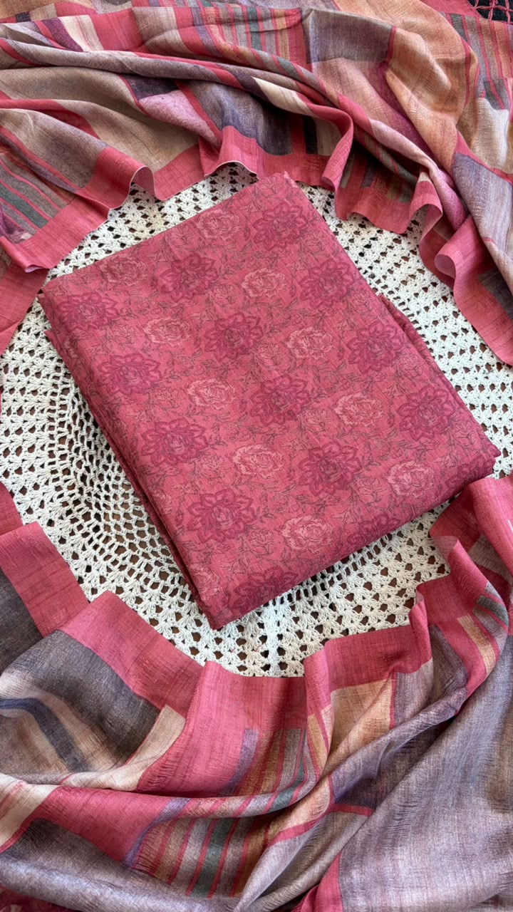 Semi Tussar Salwar Set [GUH134]