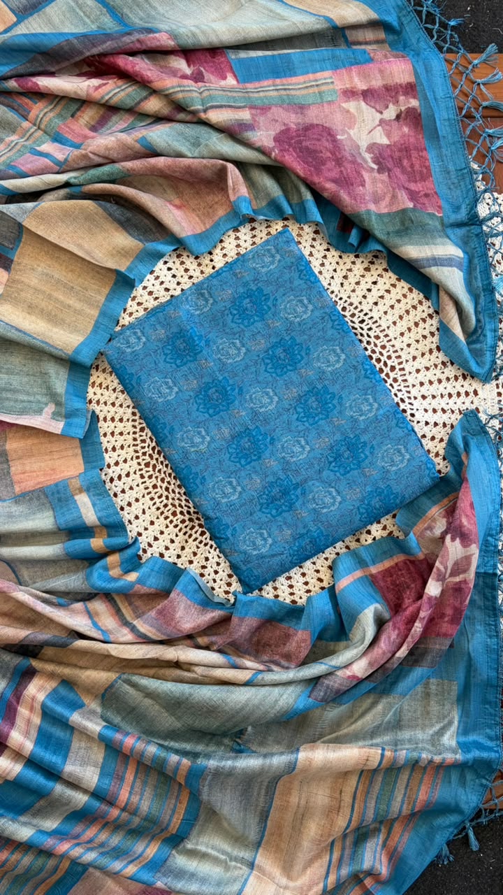 Semi Tussar Salwar Set [GUH135]