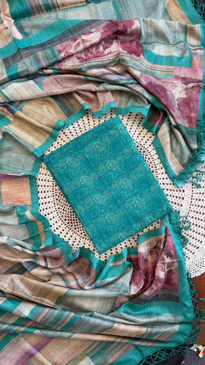 Semi Tussar Salwar Set [GUH138]