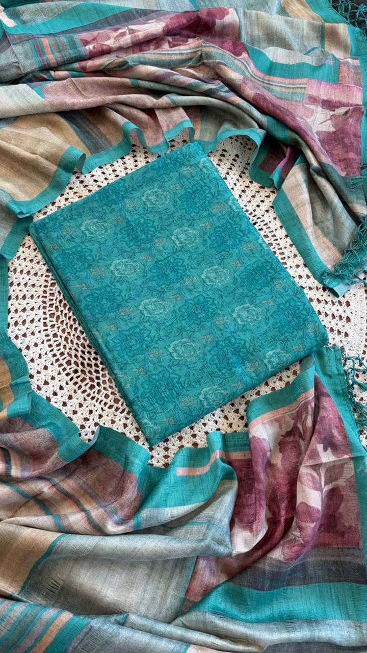 Semi Tussar Salwar Set [GUH138]