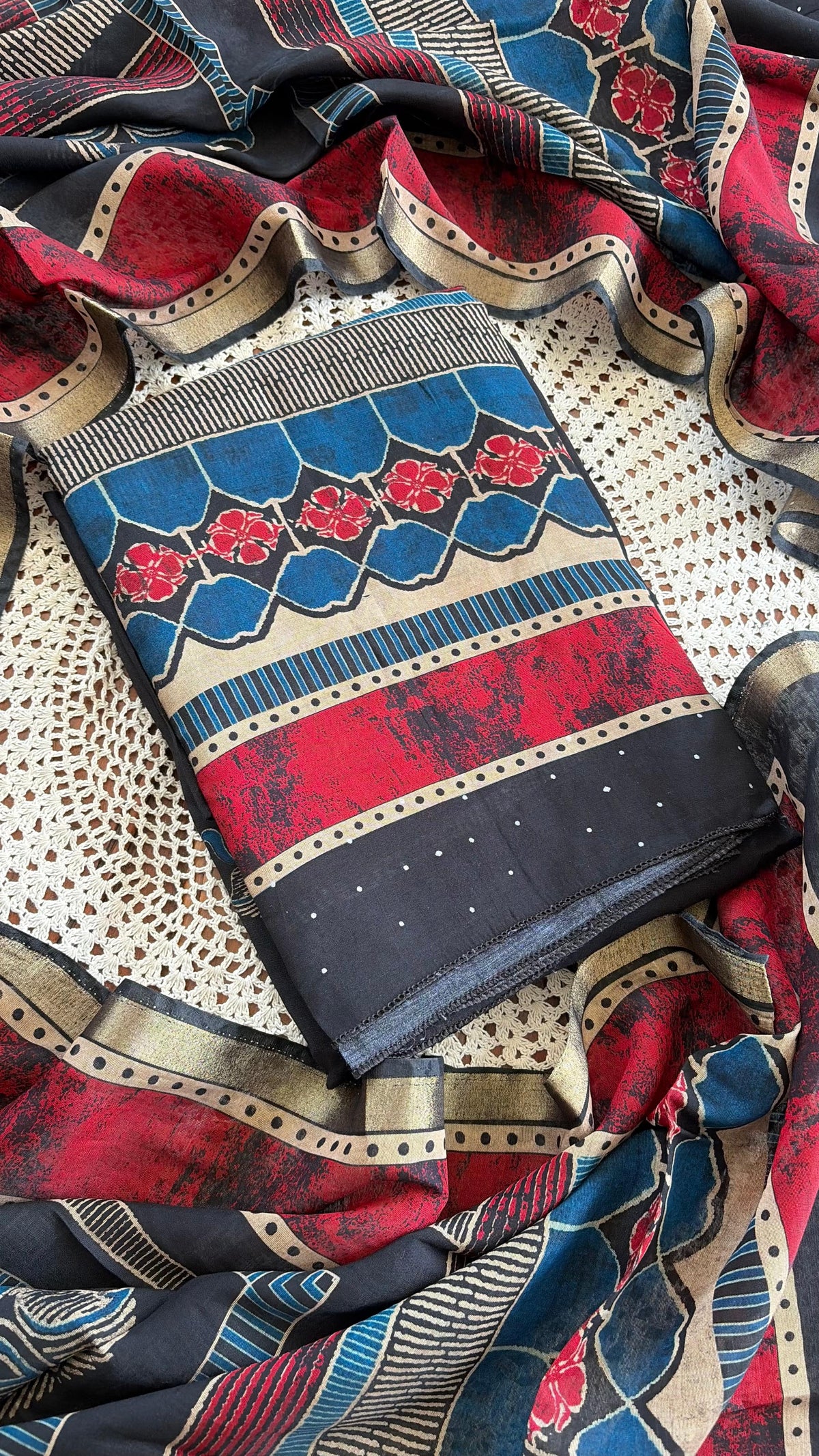 Printed Unstitched Salwar Set [GUH102]