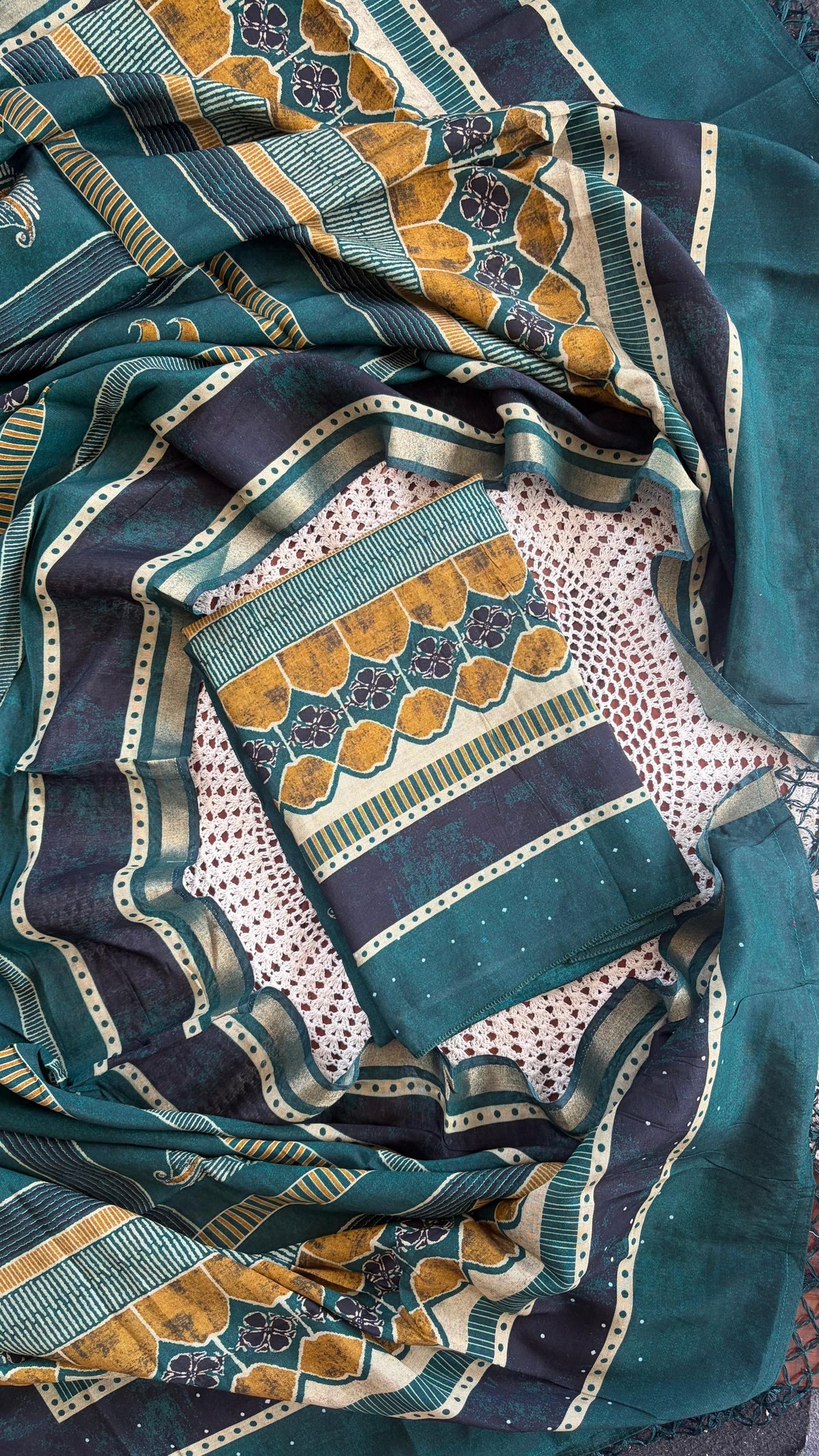 Printed Unstitched Salwar Set [GUH105]