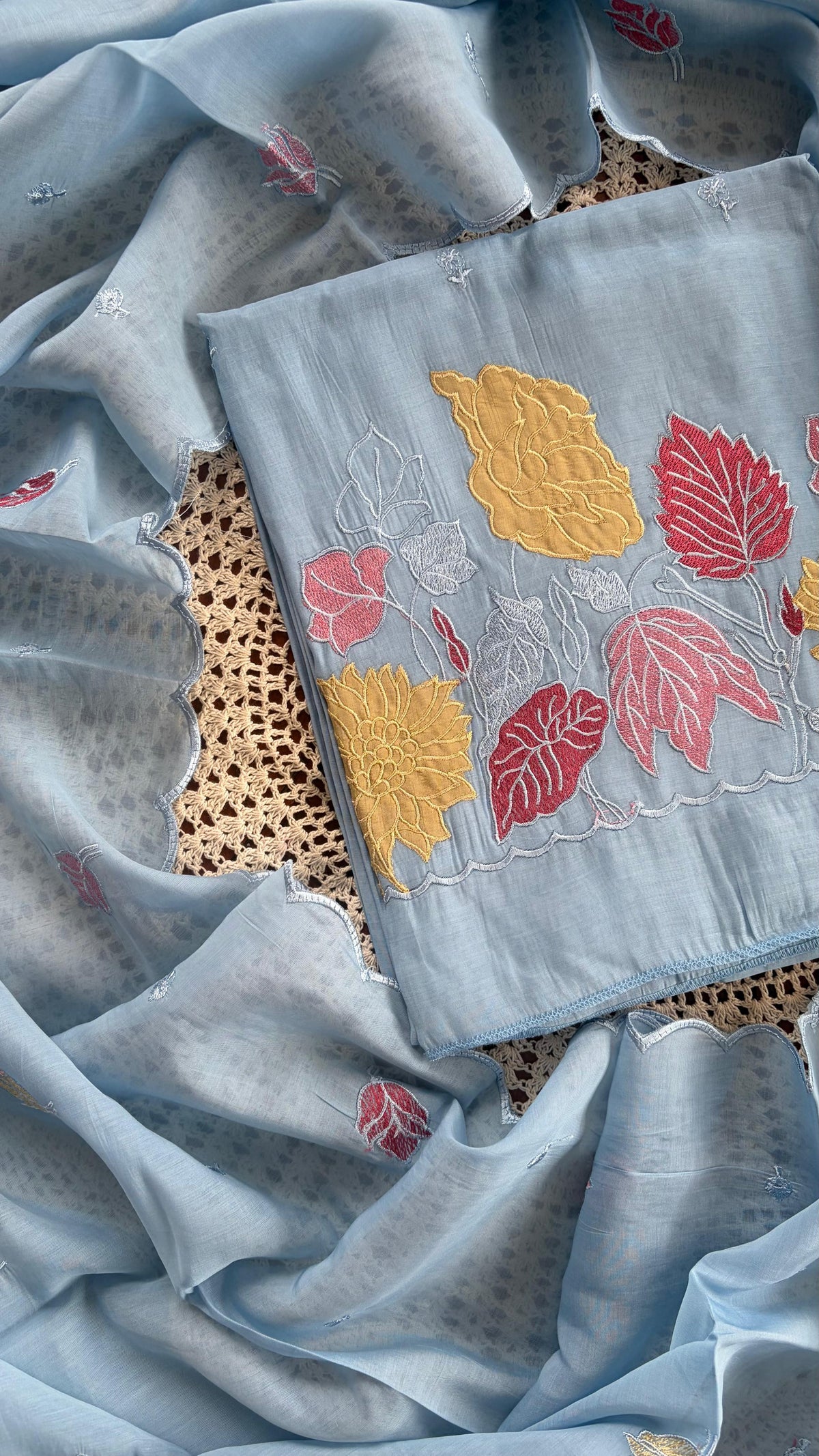 Premium Mul Chanderi Unstitched Salwar Suit [GUH127]