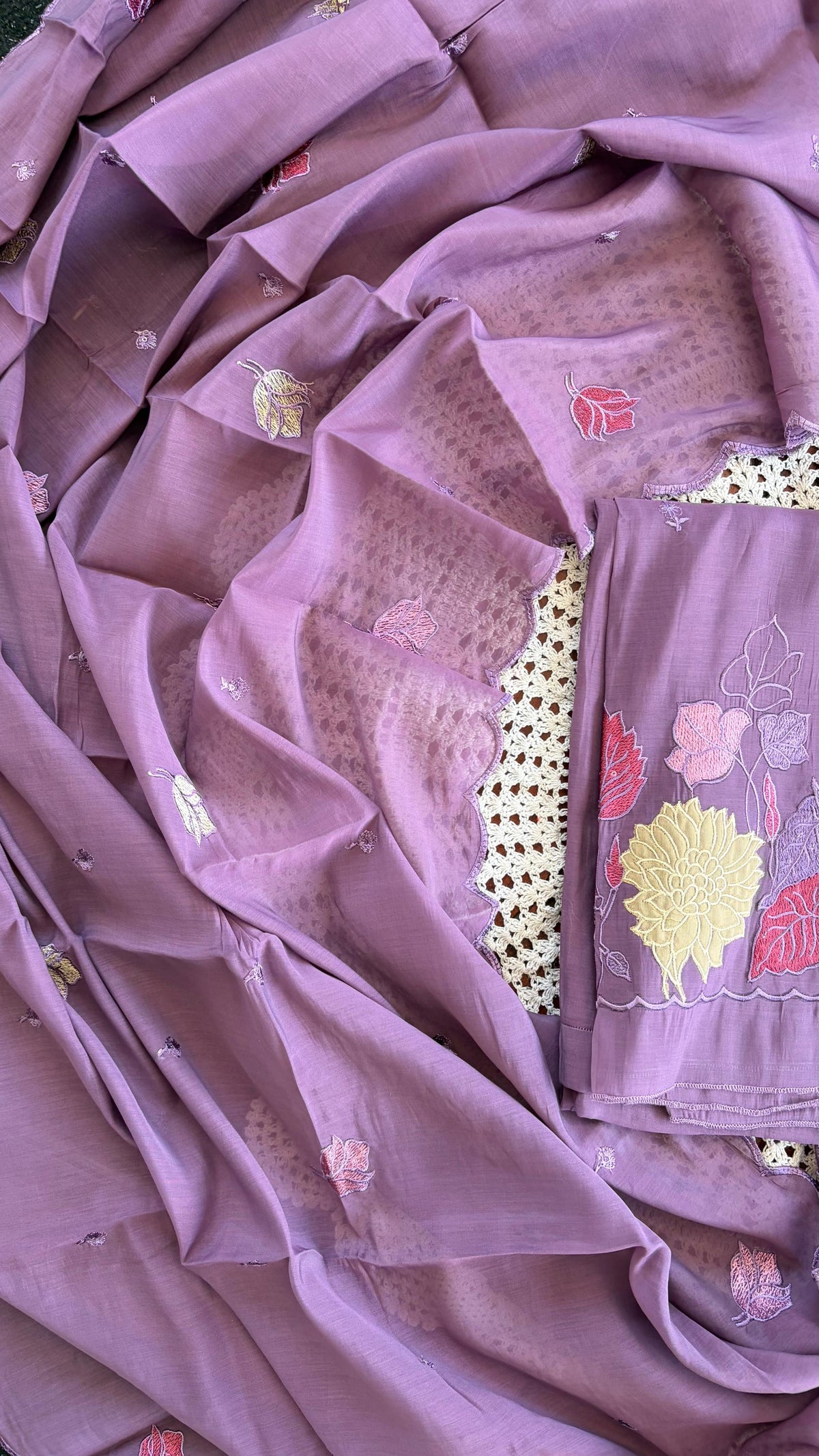 Premium Mul Chanderi Unstitched Salwar Suit [GUH126]