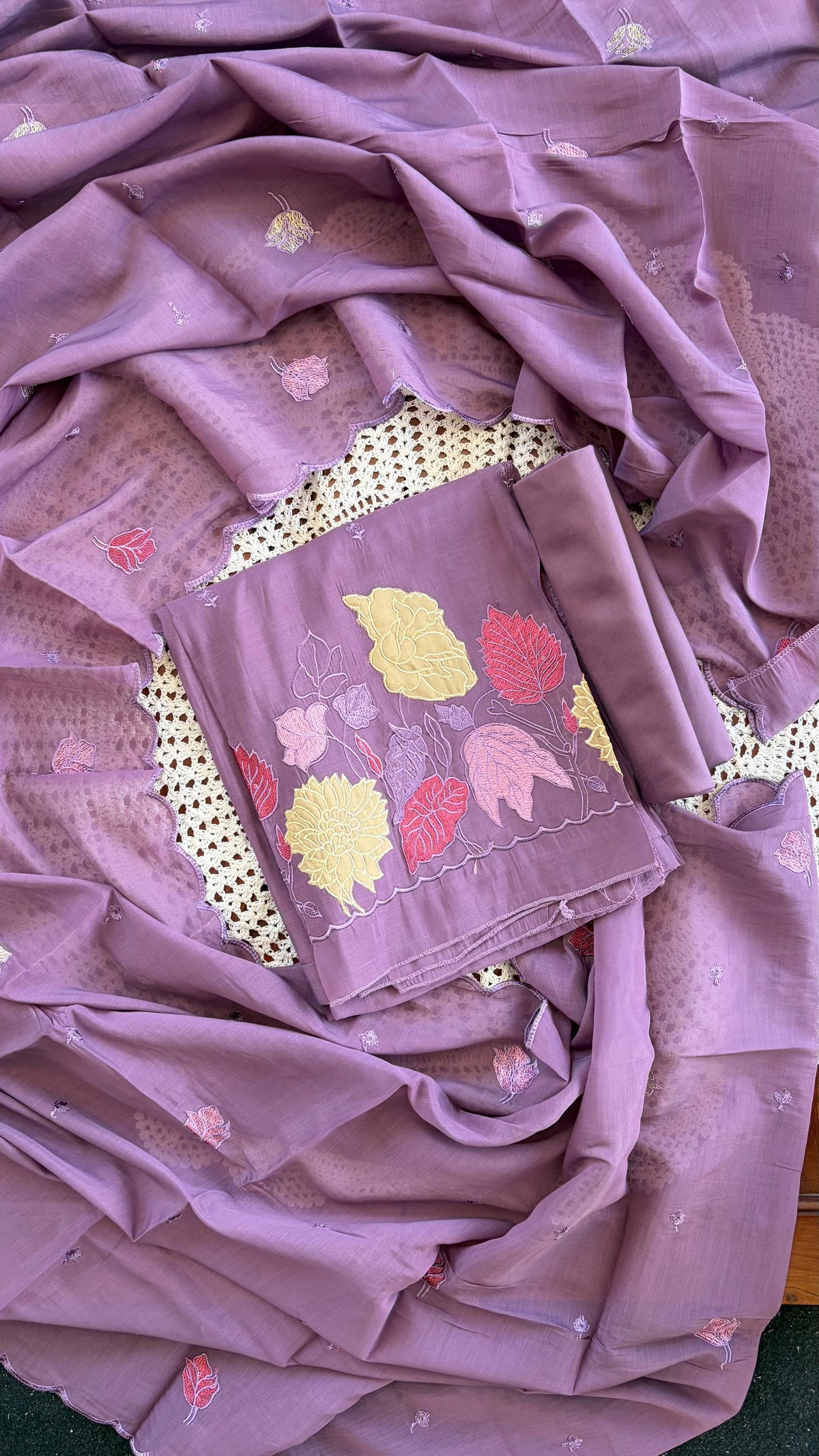 Premium Mul Chanderi Unstitched Salwar Suit [GUH126]
