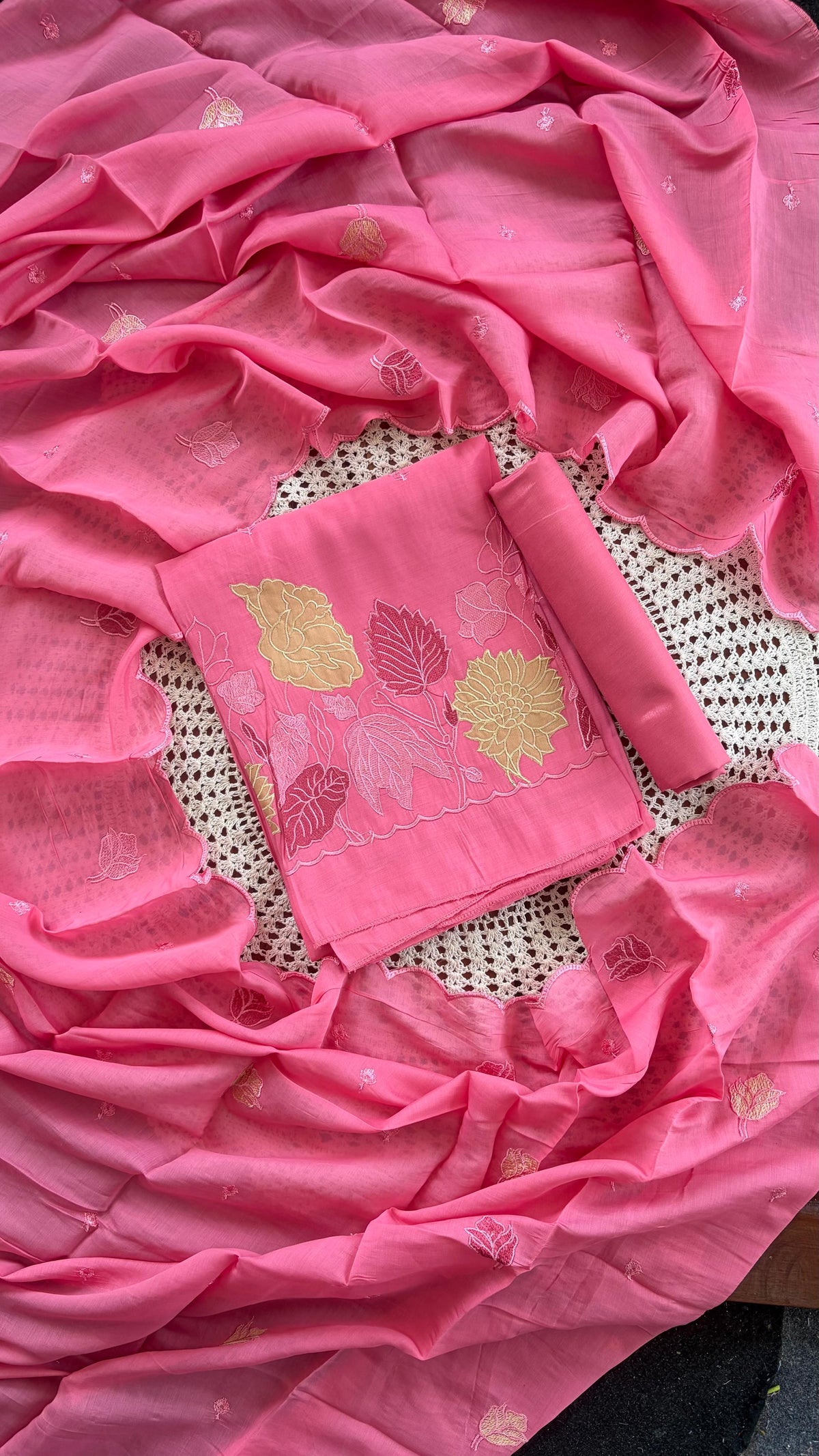 Premium Mul Chanderi Unstitched Salwar Suit [GUH128]