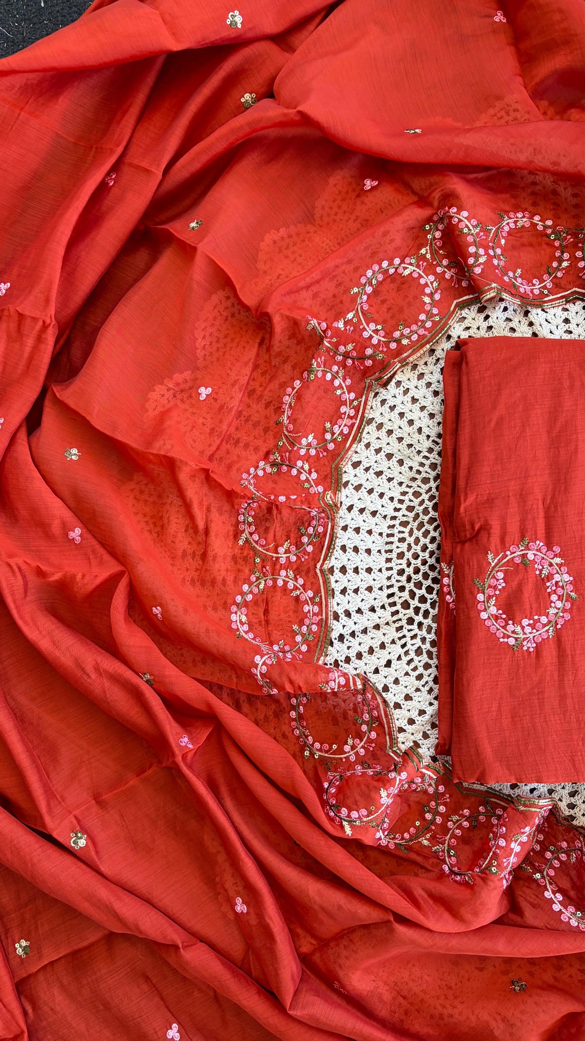 Premium Mul Chanderi Unstitched Salwar Suit [GUH147]