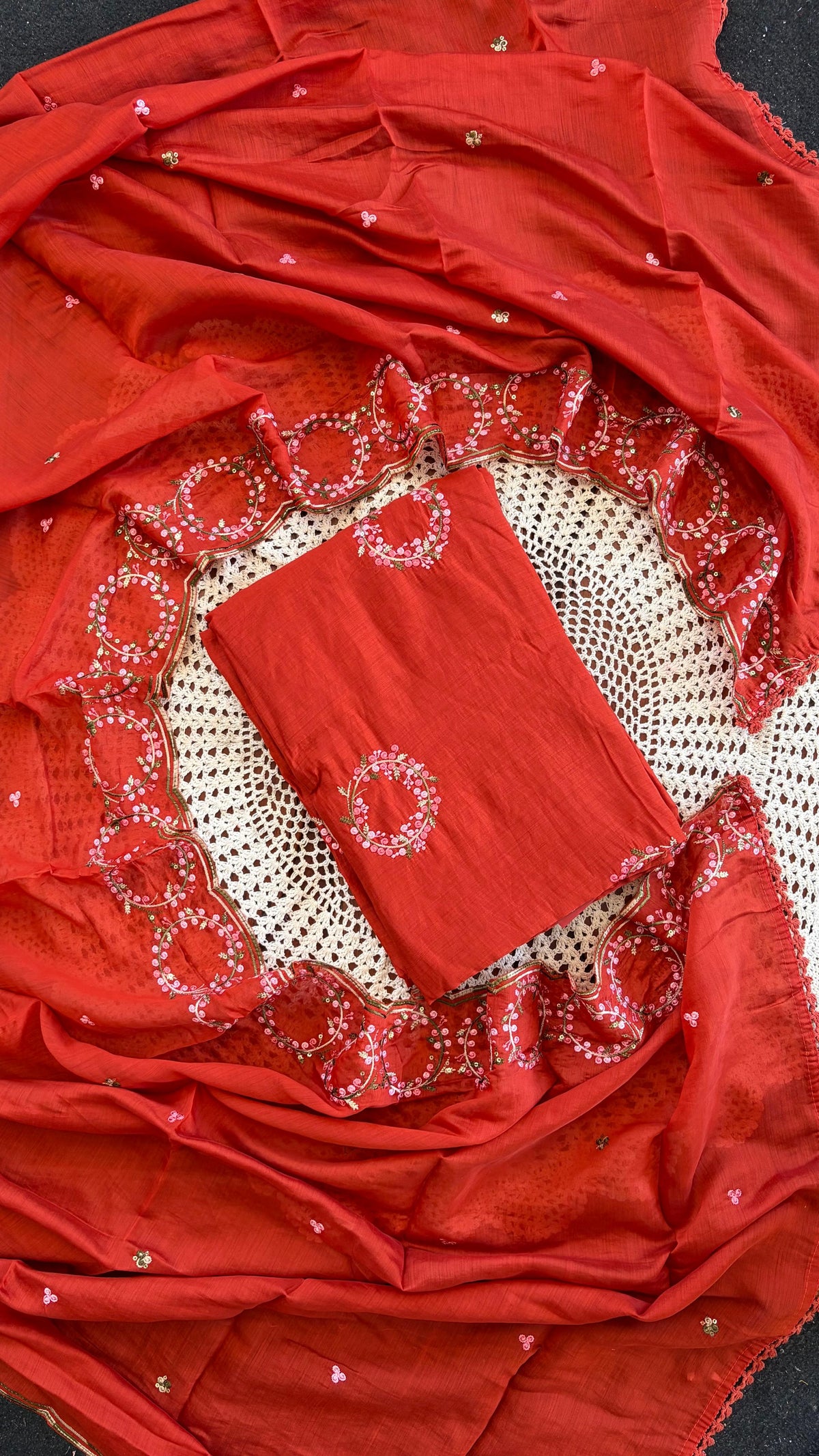 Premium Mul Chanderi Unstitched Salwar Suit [GUH147]