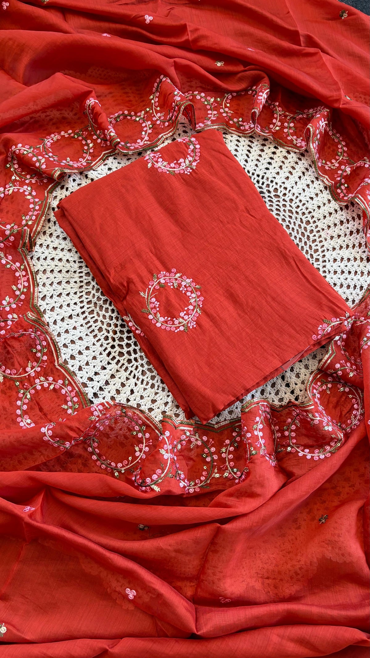 Premium Mul Chanderi Unstitched Salwar Suit [GUH147]