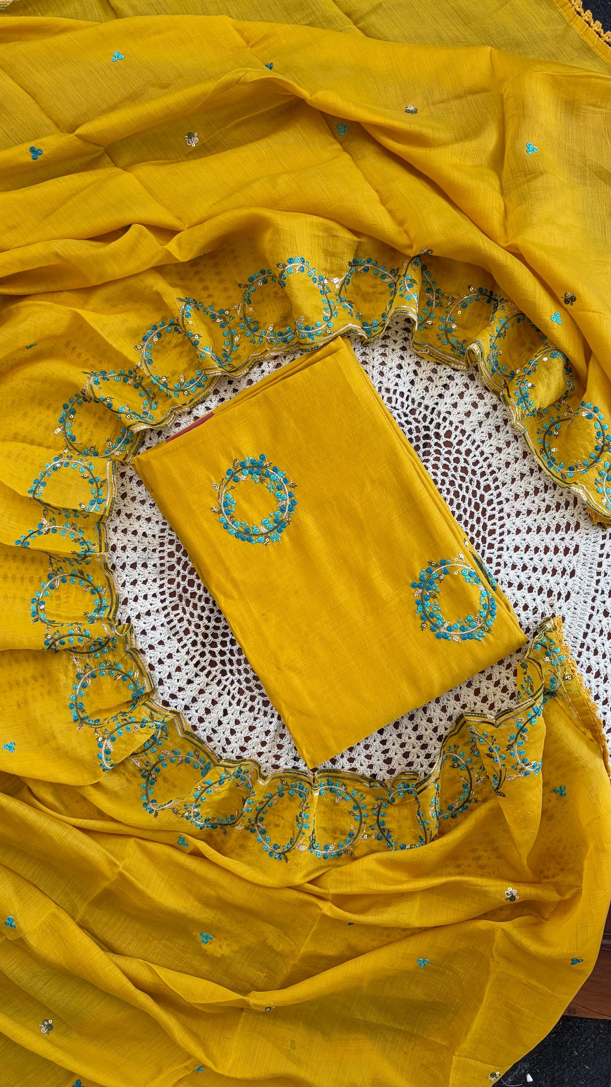 Premium Mul Chanderi Unstitched Salwar Suit [GUH144]