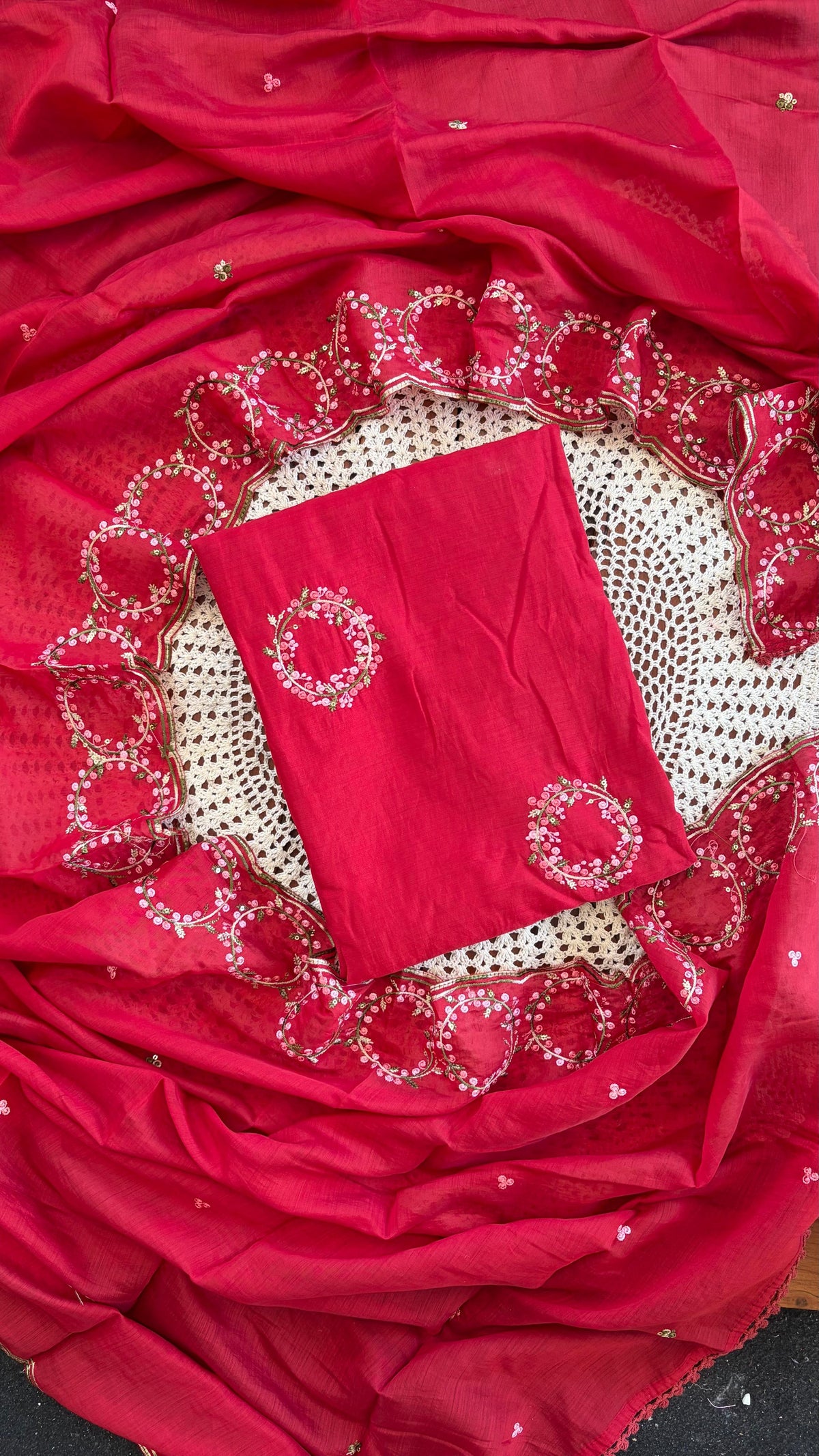 Premium Mul Chanderi Unstitched Salwar Suit [GUH145]