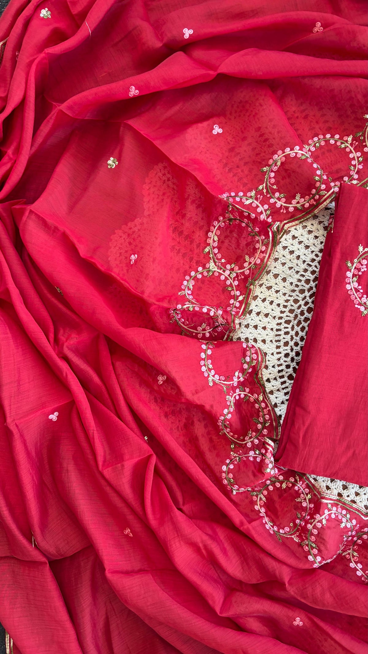 Premium Mul Chanderi Unstitched Salwar Suit [GUH145]