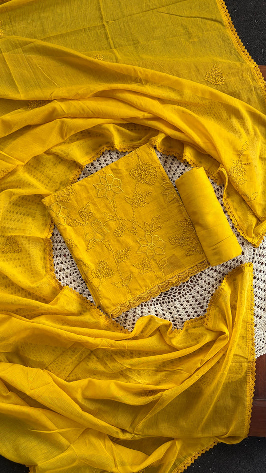 Embroidered Cotton Salwar Set [GUH178]