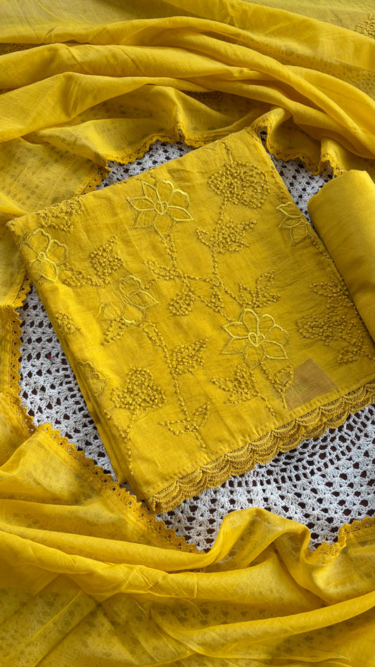 Embroidered Cotton Salwar Set [GUH178]