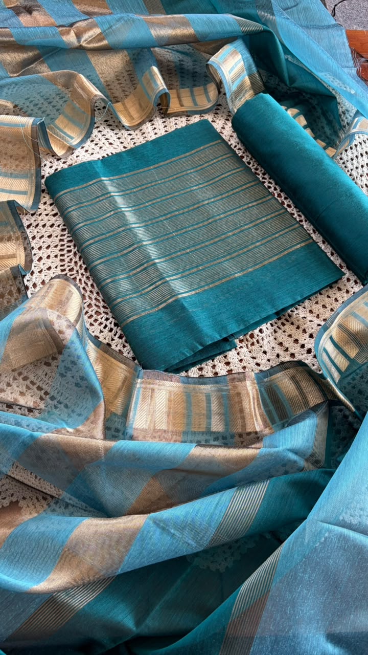 Slub Banarasi Unstitched Salwar Suit [GUH277]