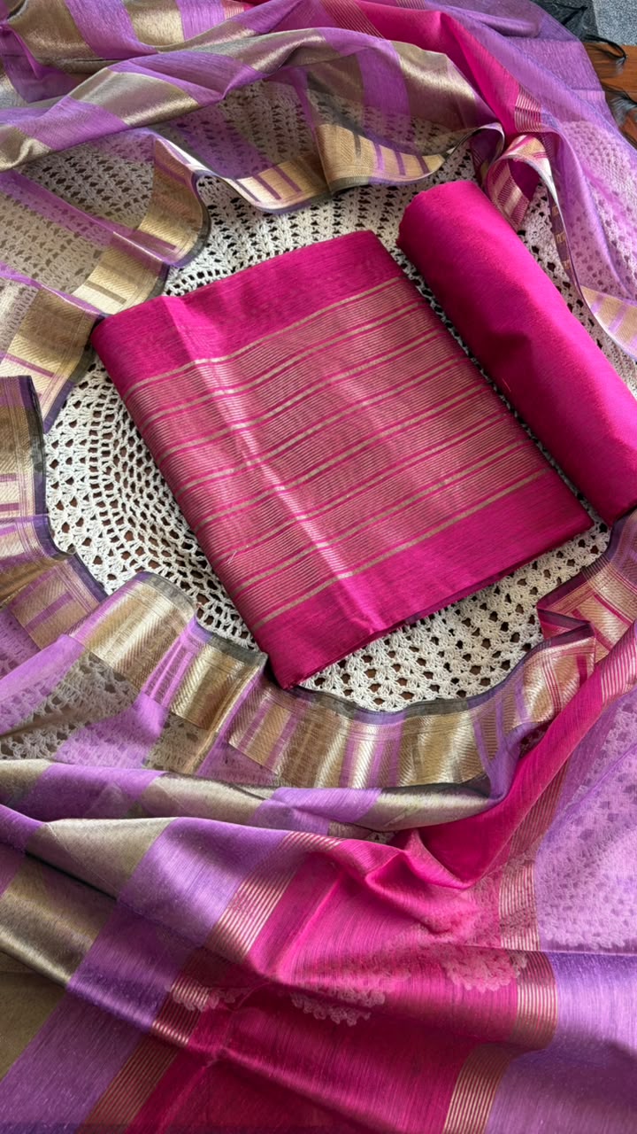 Slub Banarasi Unstitched Salwar Suit [GUH280]