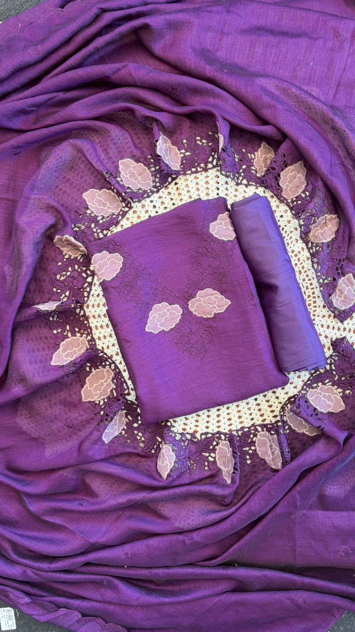 Semi Silk Unstitched Salwar Set [GUG201]