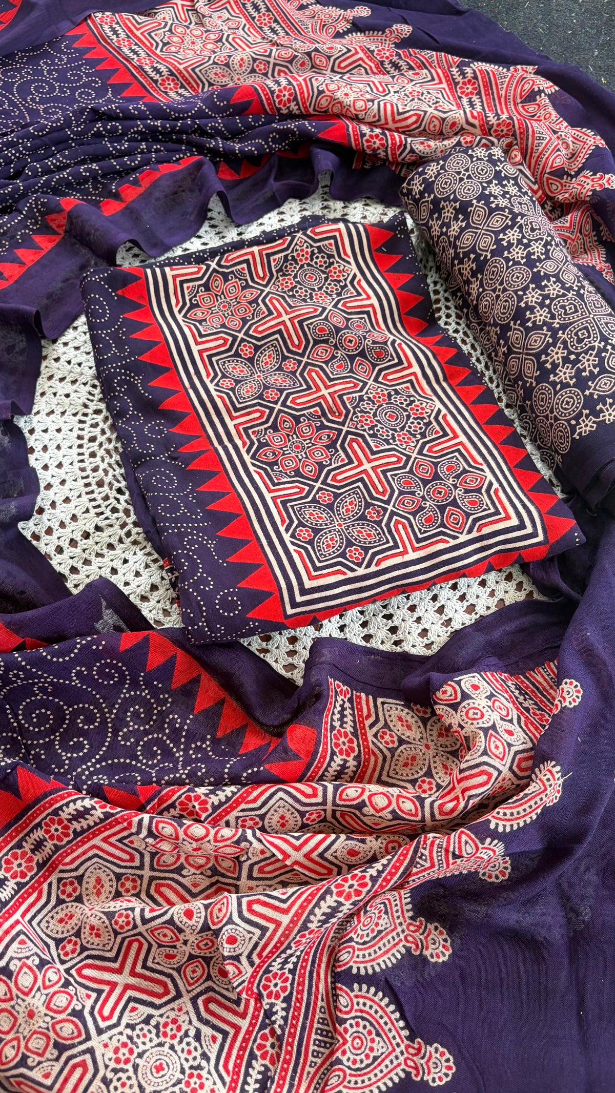 Rayon Printed Unstitched Salwar Set [GUH51]
