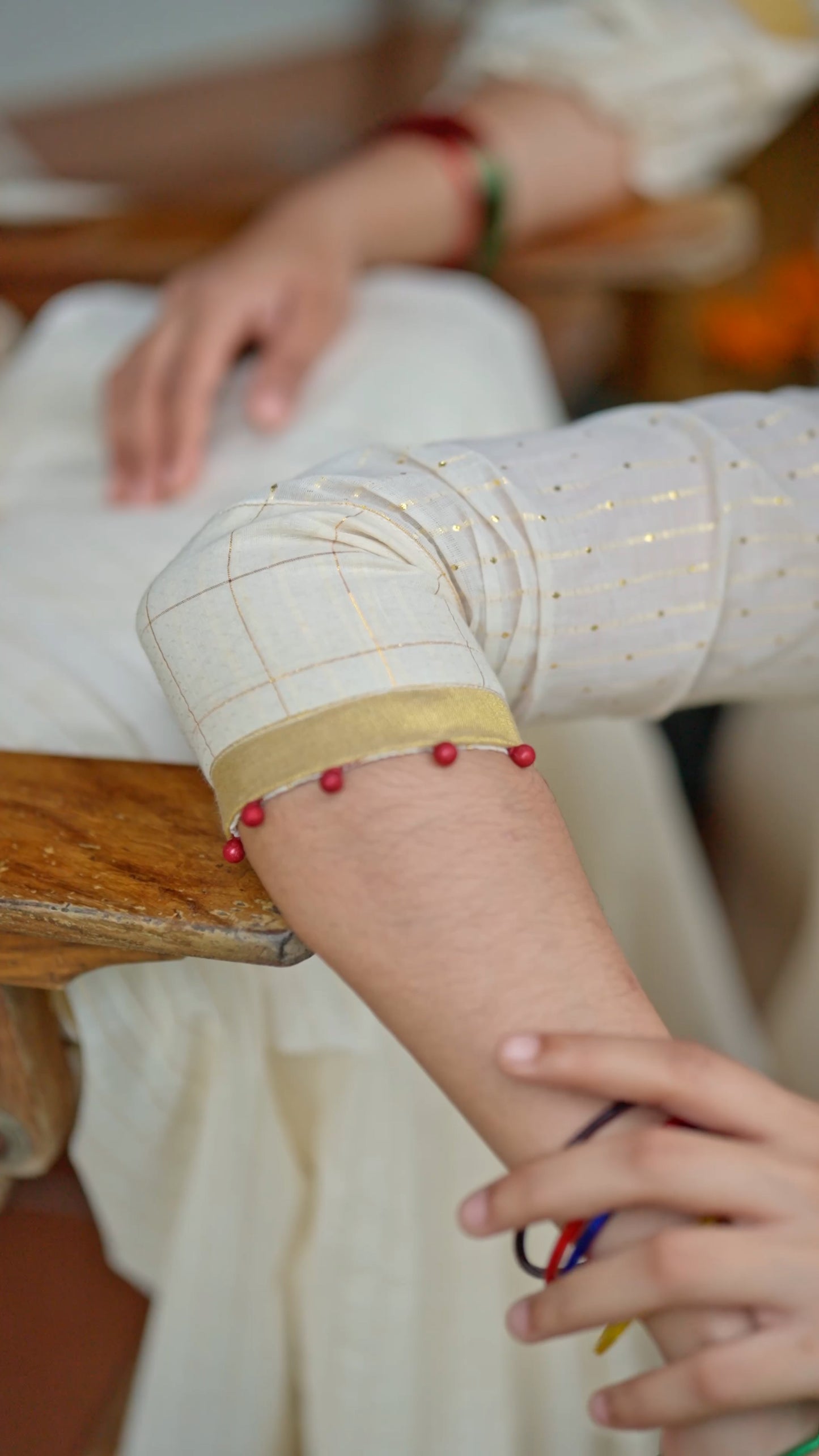 Premium Cotton Kurthi with Buttas & Kasavu Borders [KR2]