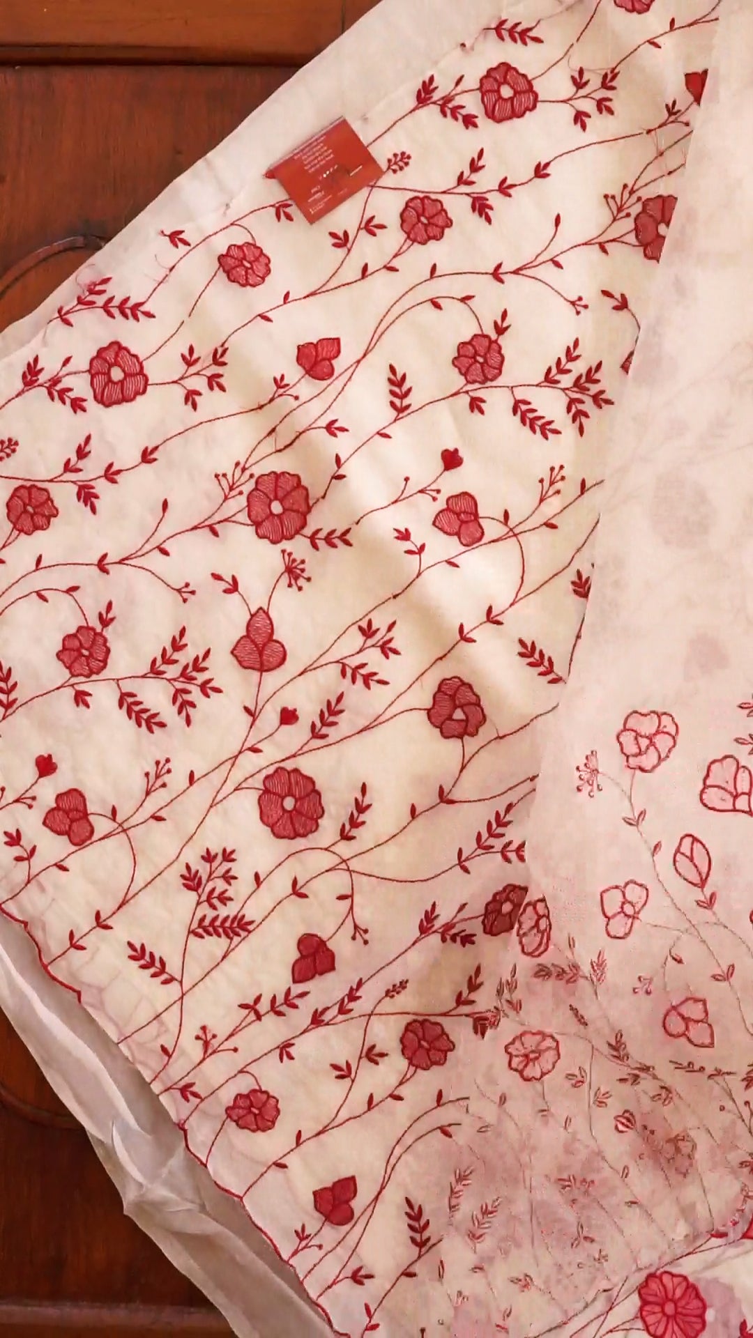 Elegant Floral Embroidered Saree [CS09]