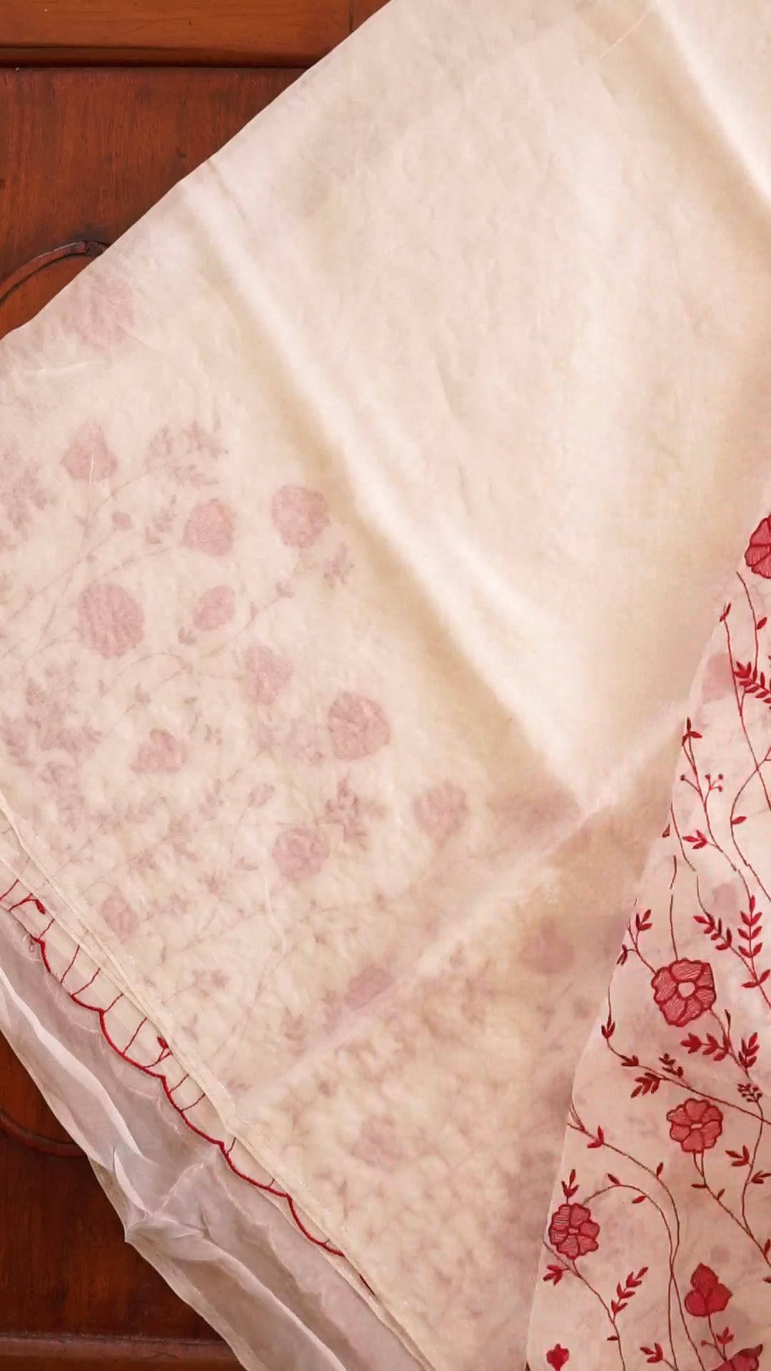 Elegant Floral Embroidered Saree [CS09]