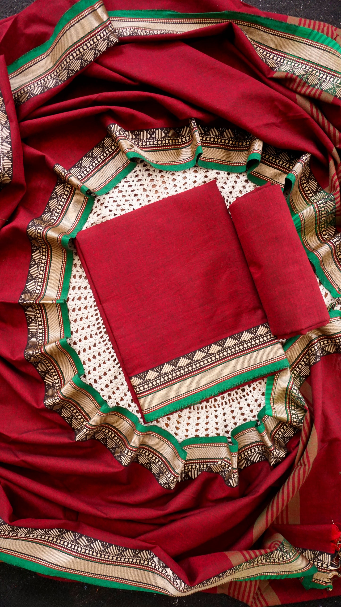 Elegant Narayanpet Cotton Unstitched Salwar Set  [GUF126]